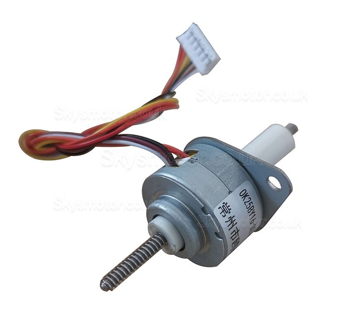 Oukeda PM Permanent Magnet Linear Stepper Motor OK25BY16-023A6-22N 15 Deg 0.23A 4 Phase